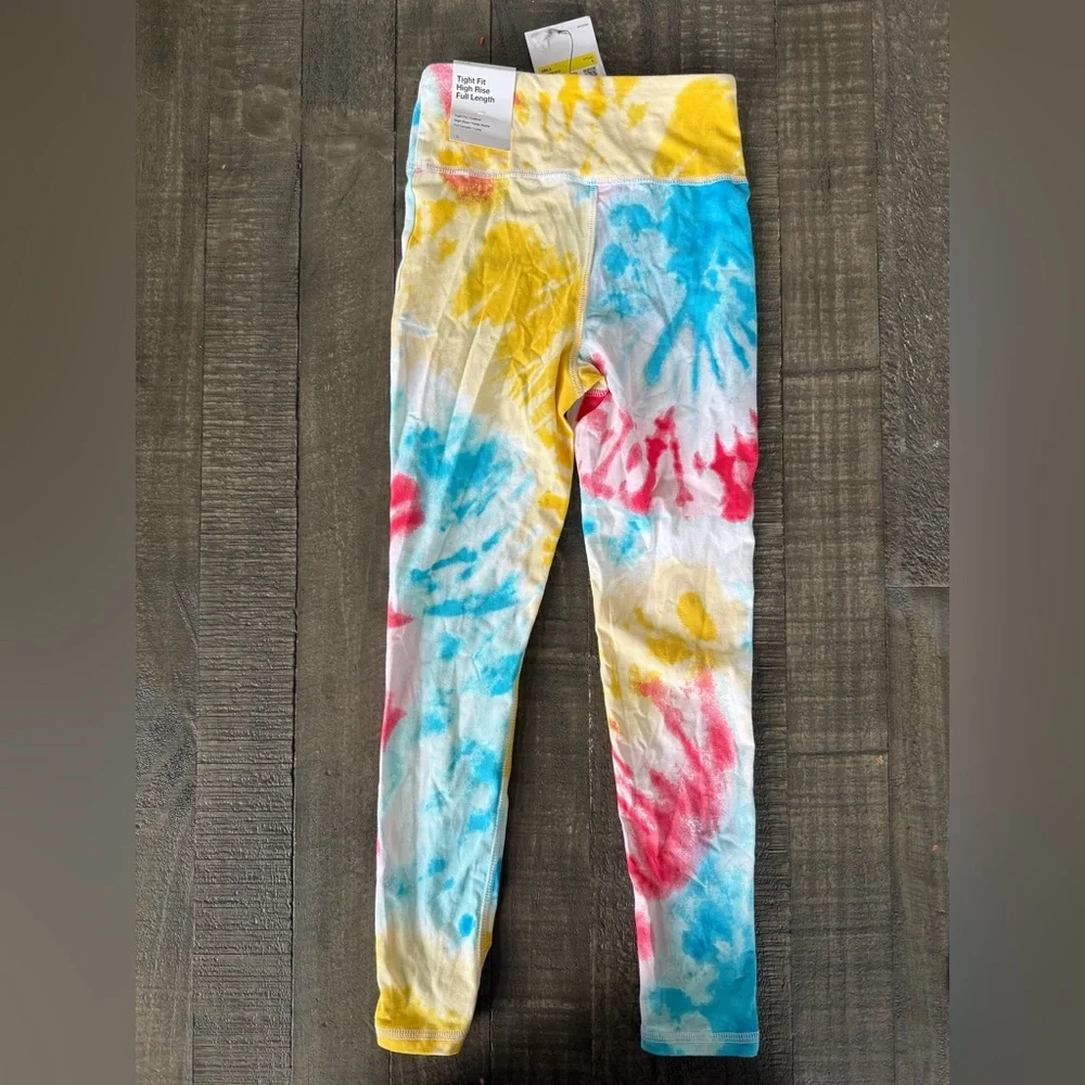 Nike Tie-Dye High Waist Leggings - Blue, Pink, Yellow